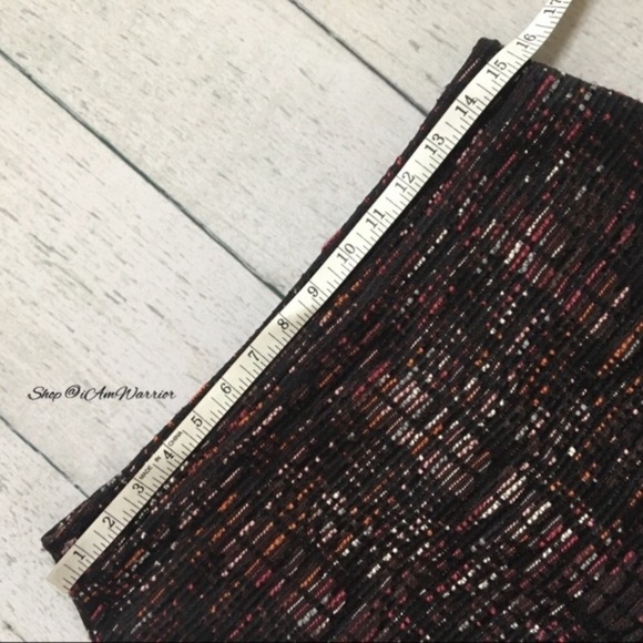 Loft textured multicolored tweed black pencil skirt *shop@iamwarrior - Picture 6 of 8